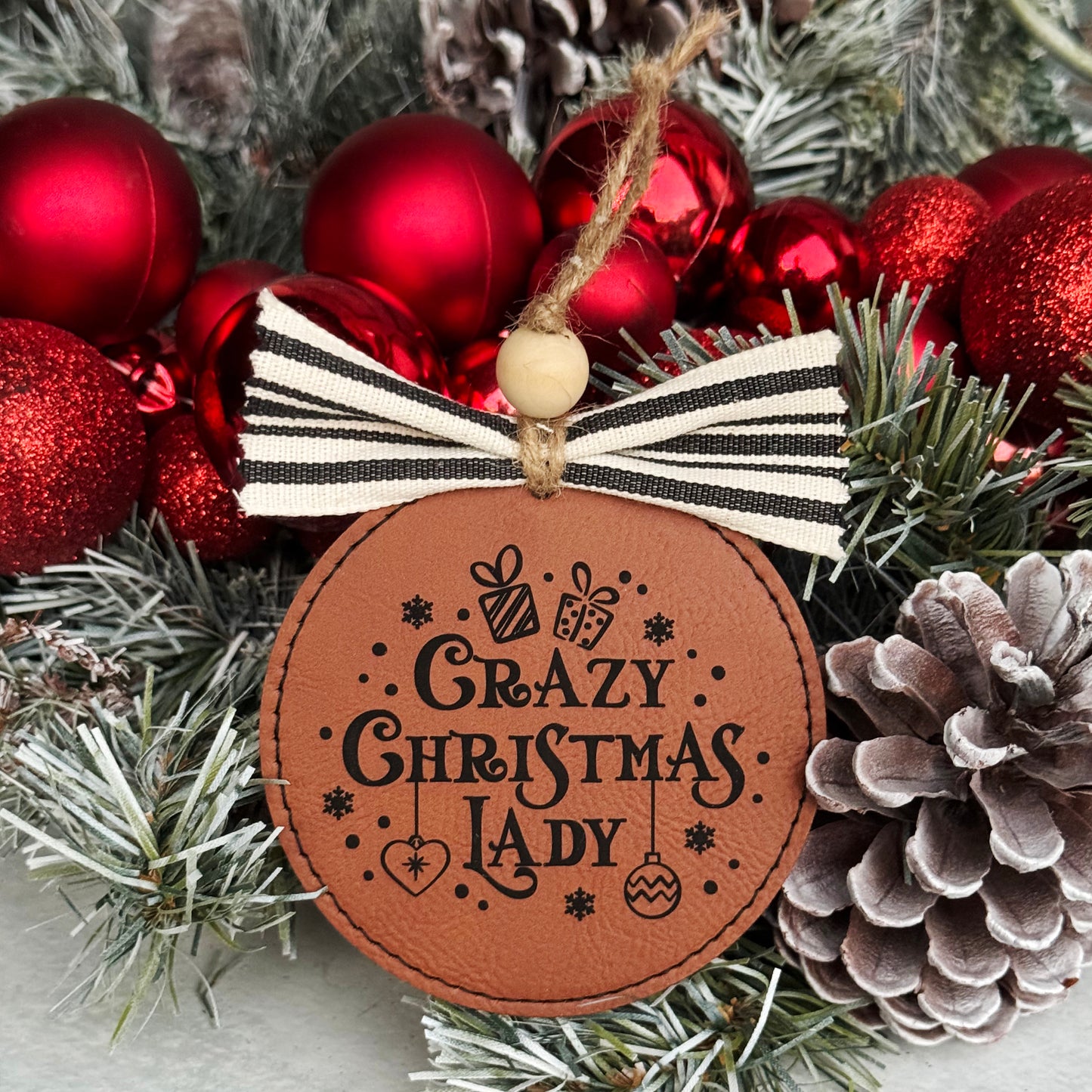 Crazy Christmas Lady Ornament