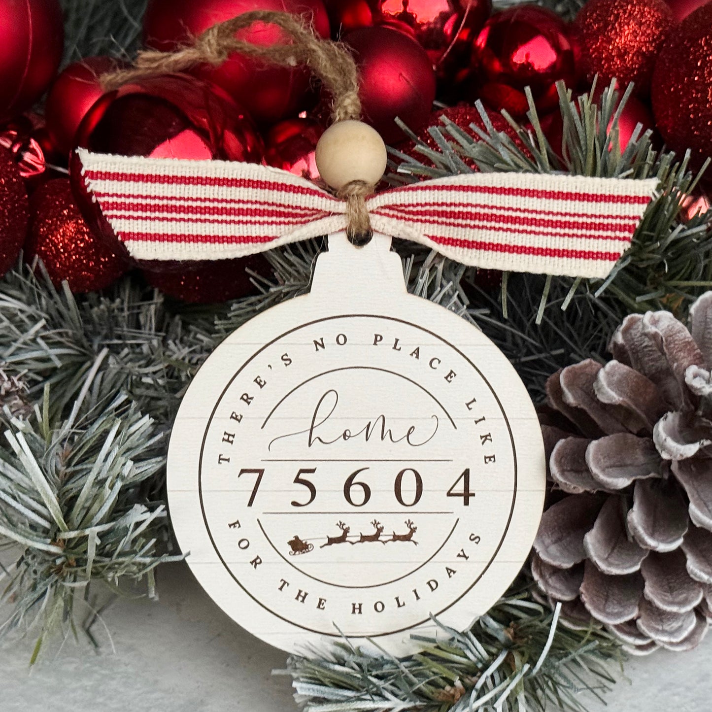There's No Place Like Home Zip Code Ornament