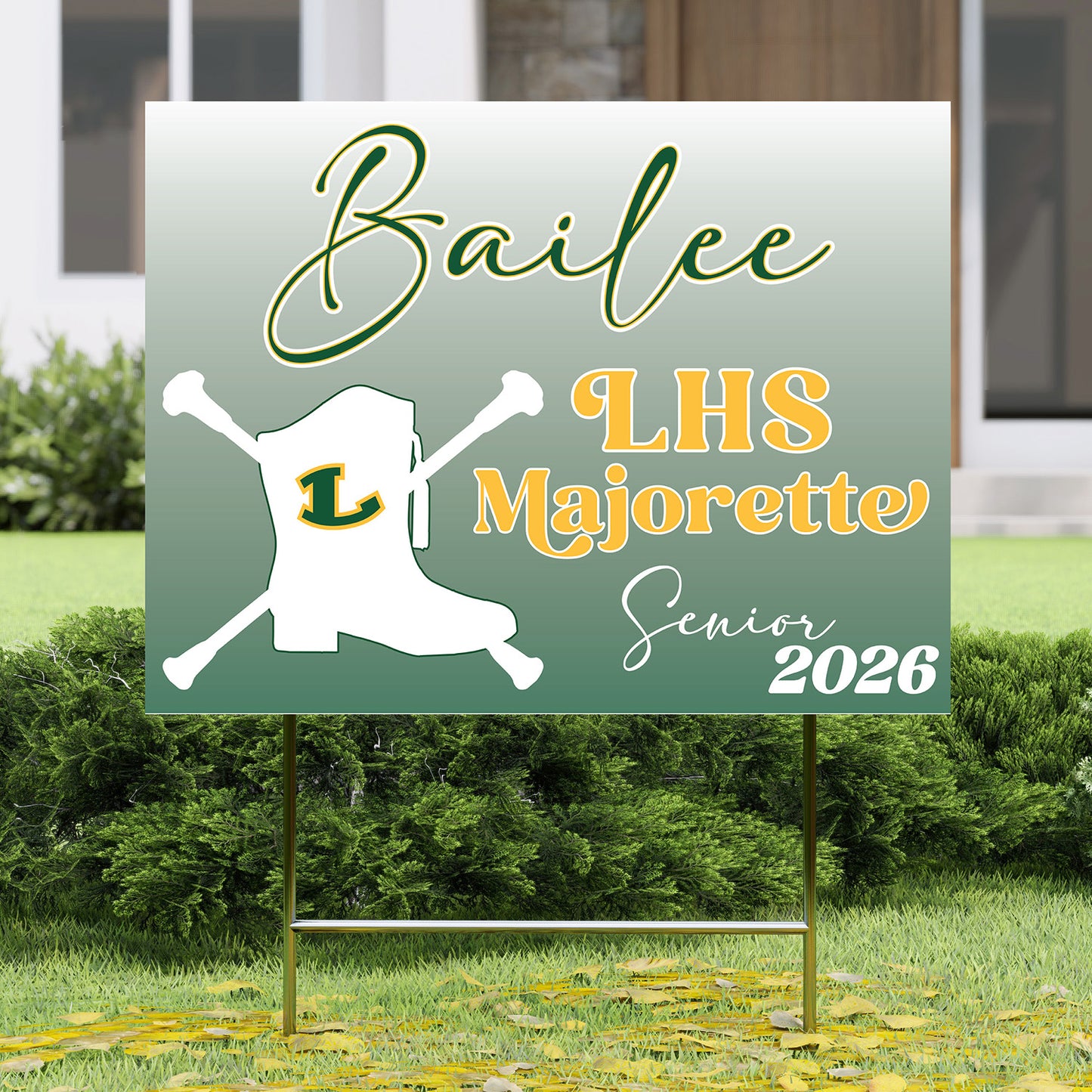 Lobo Majorette Senior Yard Sign