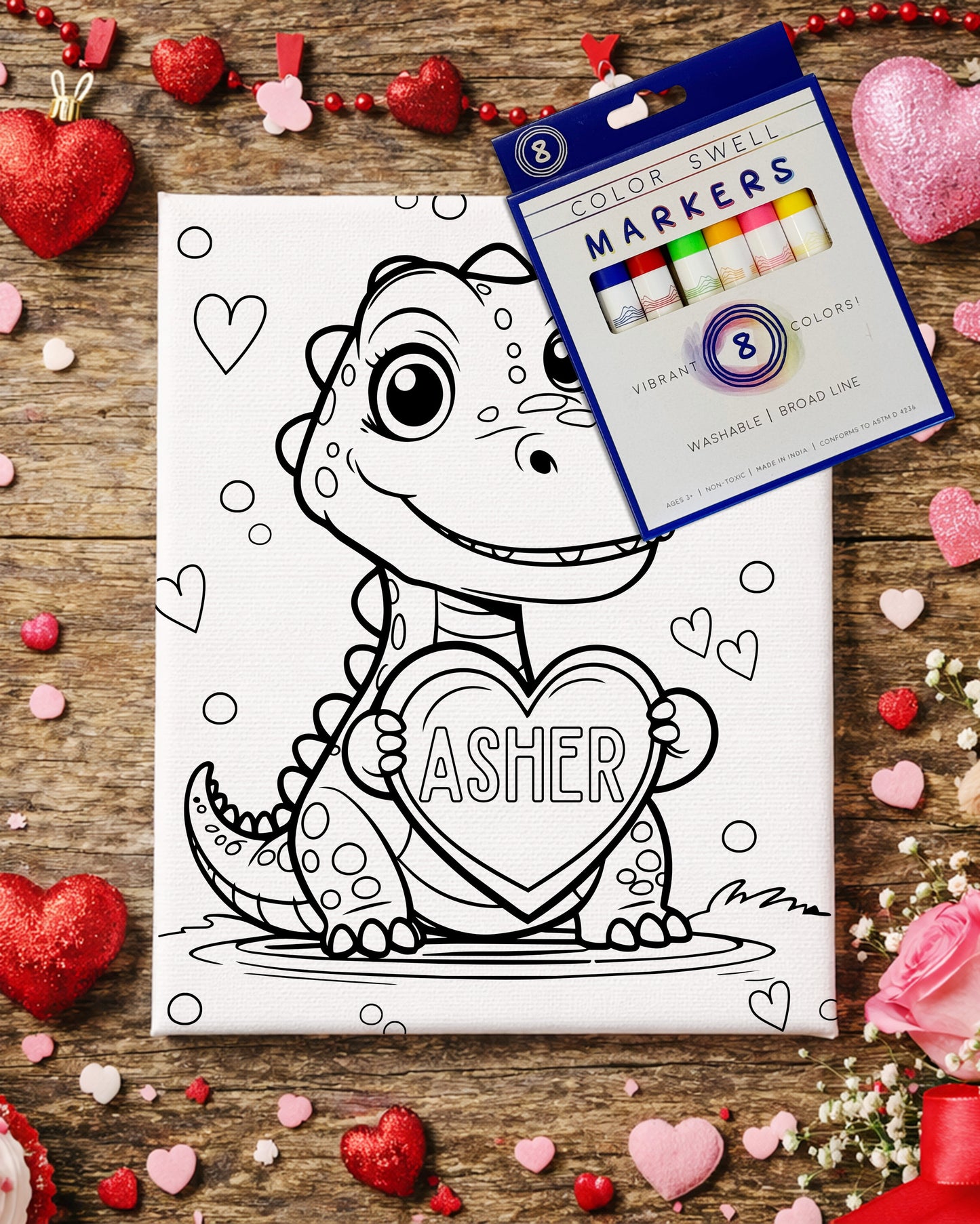 Color-Me Valentine Canvas