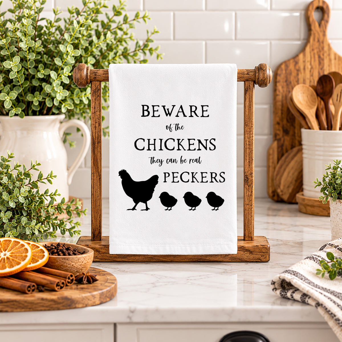 Cluck Around & Find Out Kitchen Towels