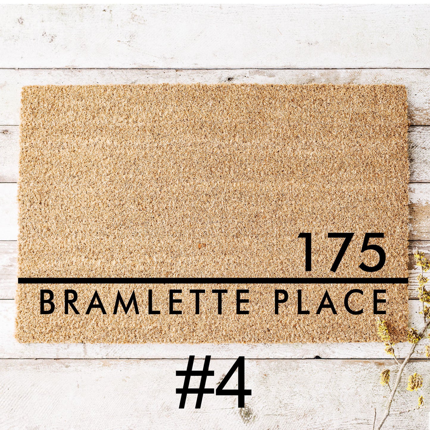 Personalized Address Doormat