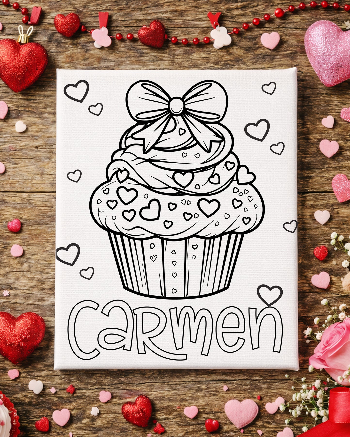 Color-Me Valentine Canvas