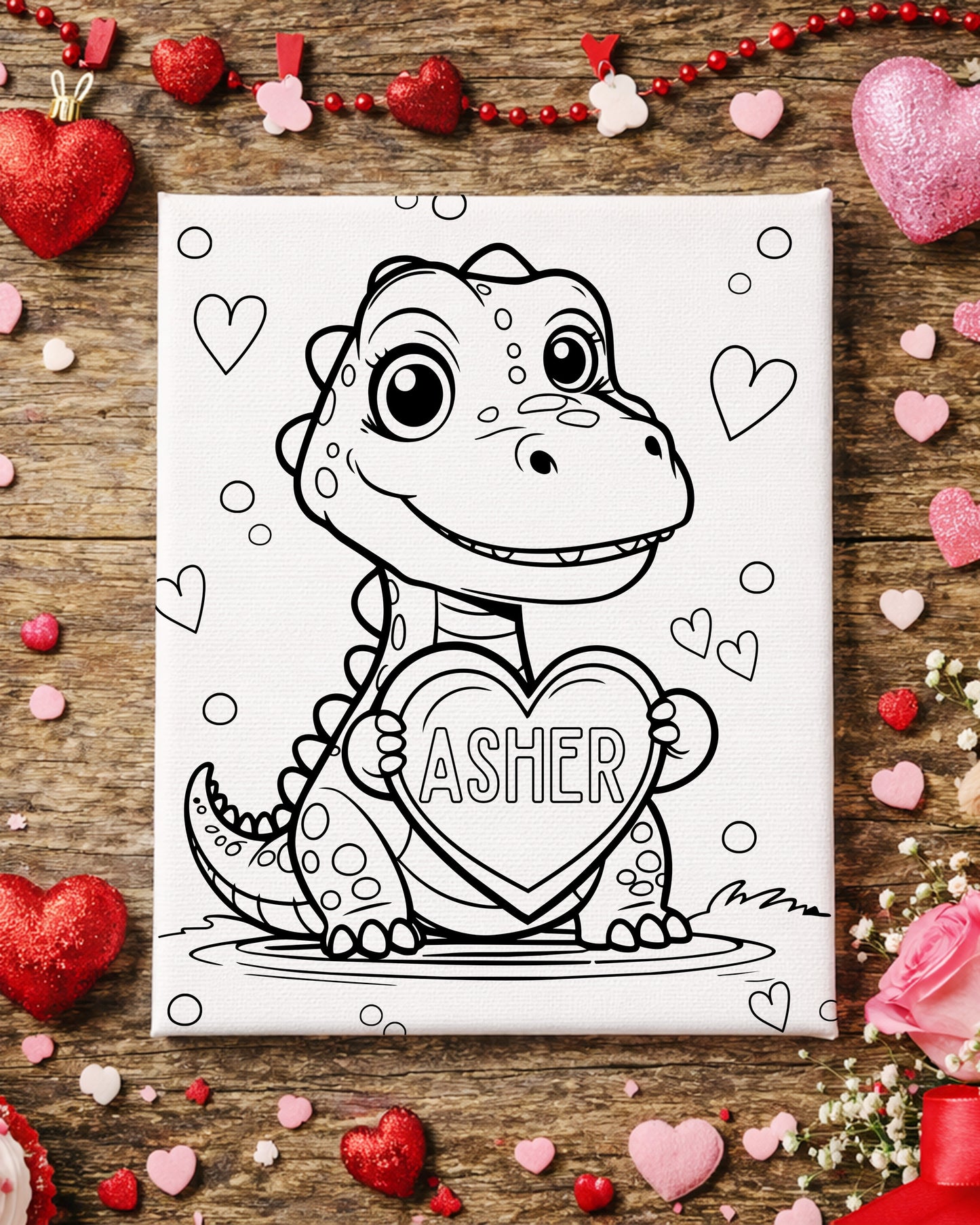 Color-Me Valentine Canvas