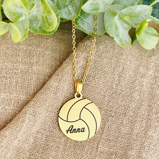 Personalized Volleyball Necklace