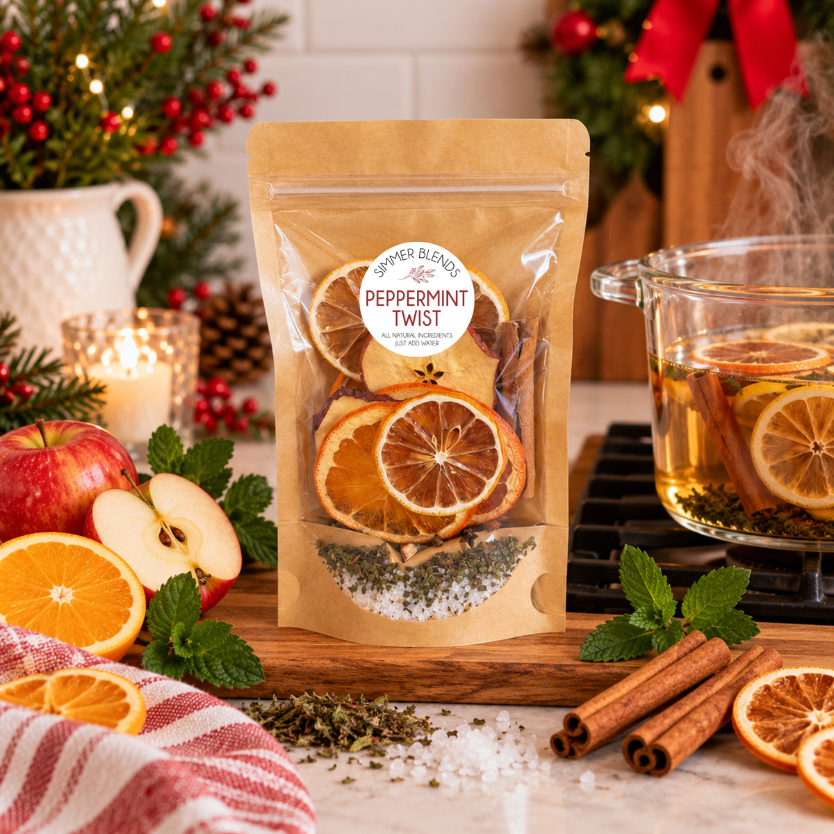Peppermint Twist Simmer Pot Blend