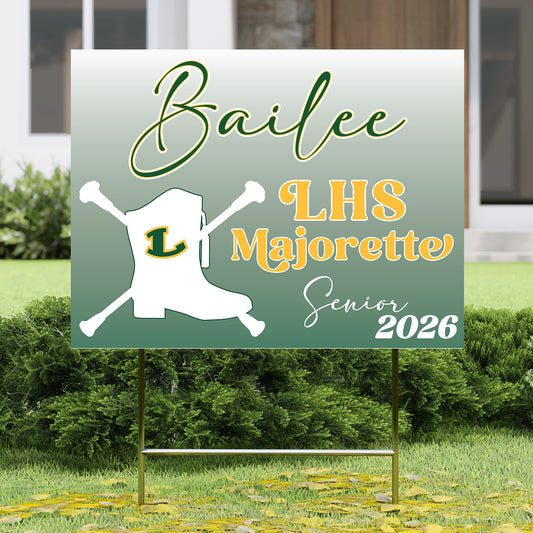 Lobo Majorette Senior Yard Sign