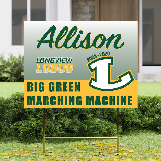 Lobo Band Yard Sign