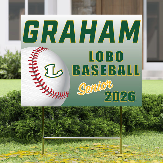 Lobo Baseball Senior Yard Sign