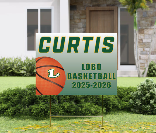 Lobo Basketball Yard Sign
