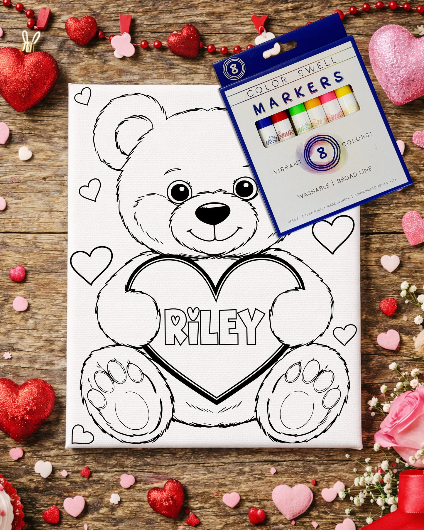 Color-Me Valentine Canvas