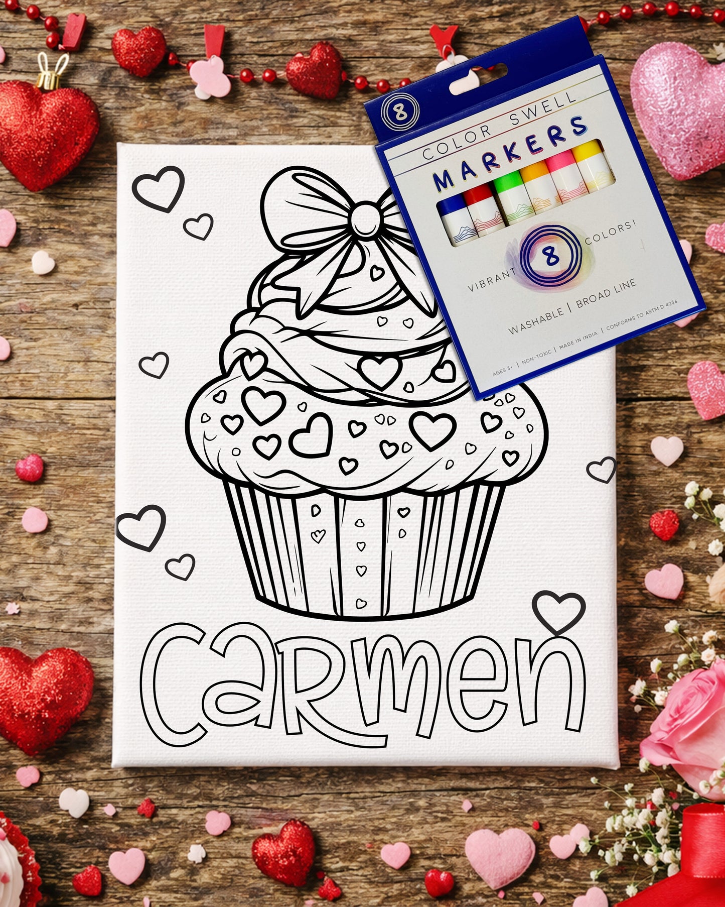 Color-Me Valentine Canvas