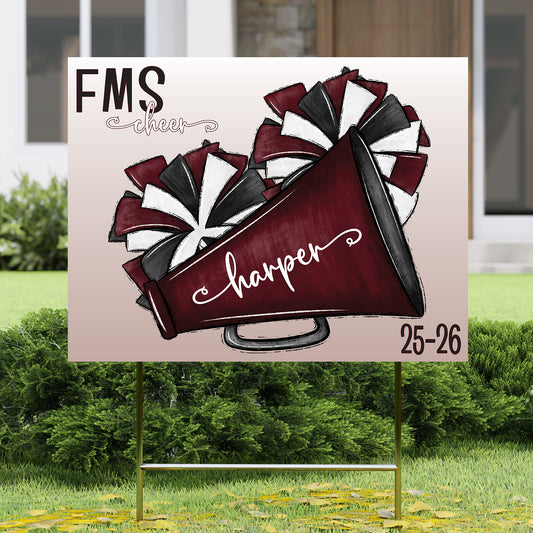 FMS Cheer Yard Sign