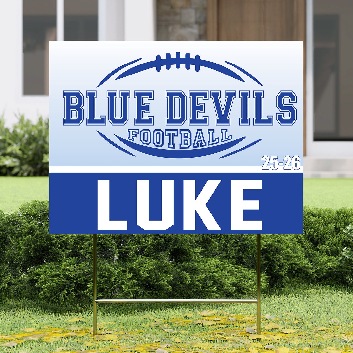 Judson Football Player Yard Sign