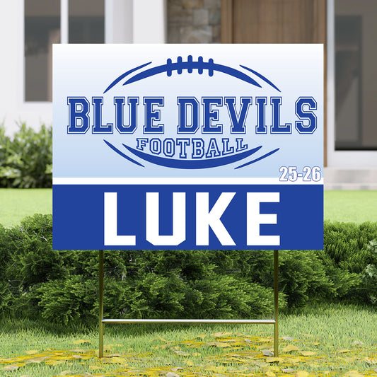 Judson Football Player Yard Sign