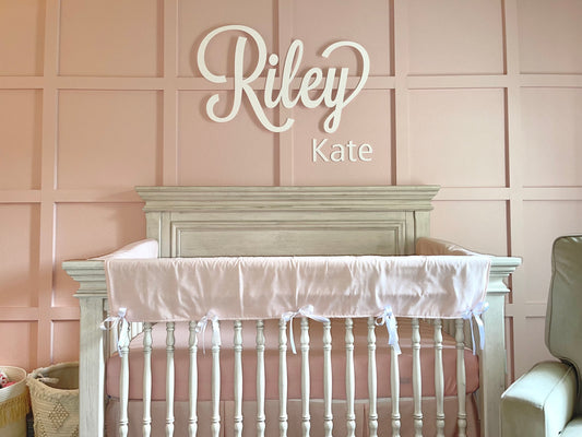 Custom Wooden Name Sign – Unfinished Birch Wall Name