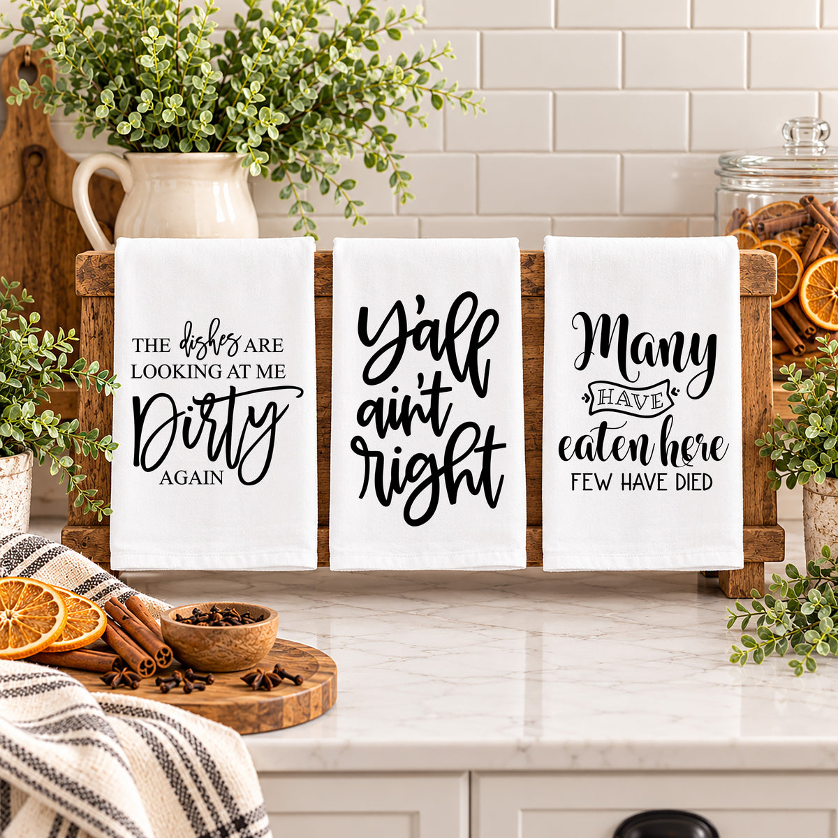 Sass & Shenanigans Kitchen Towels