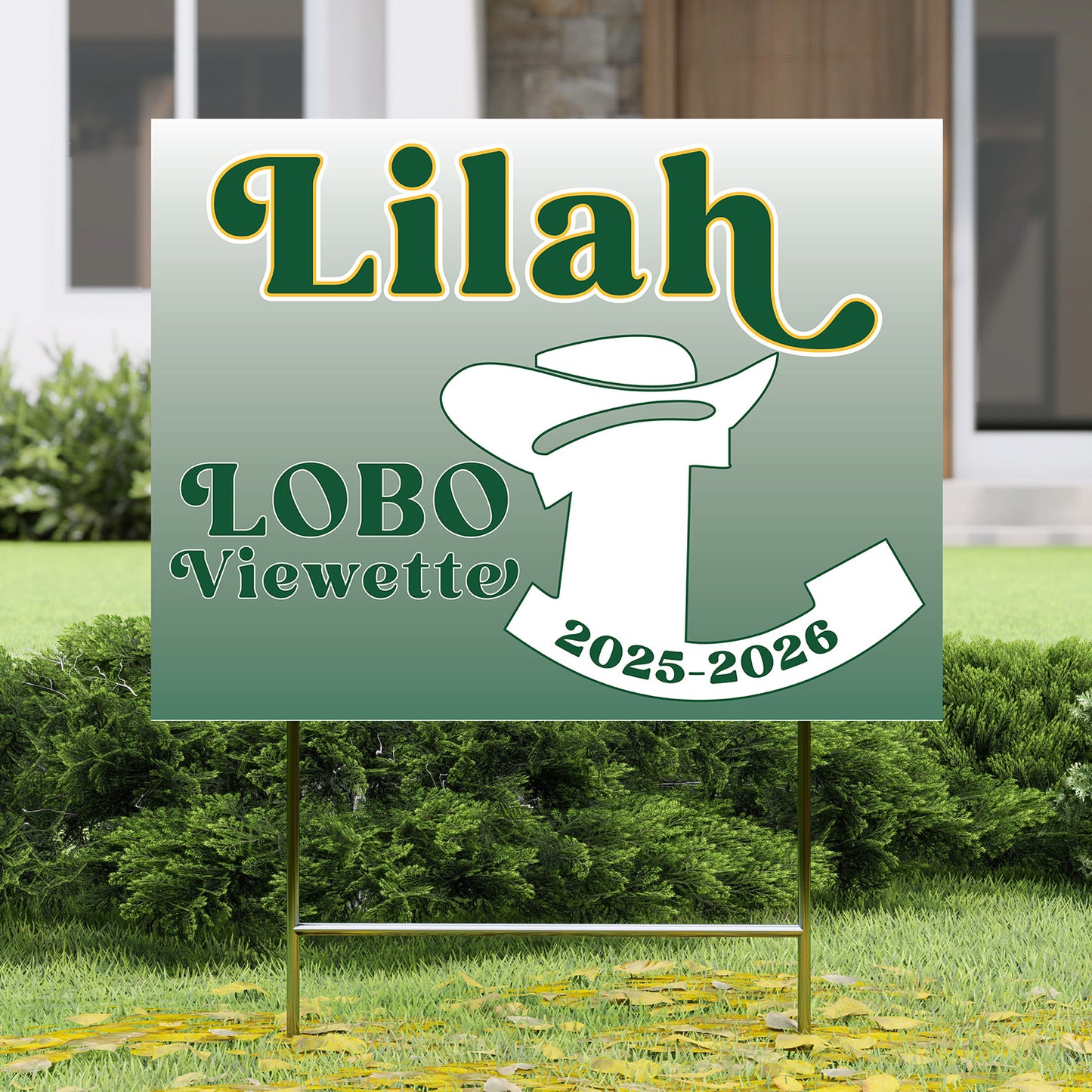 Lobo Viewette Yard Sign
