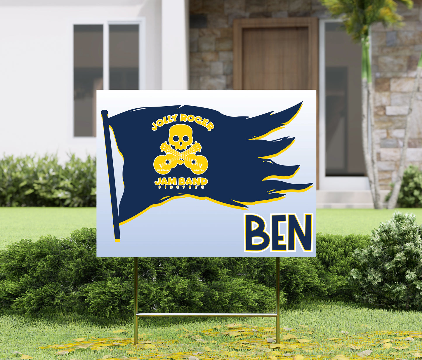 Jolly Roger Band Yard Sign