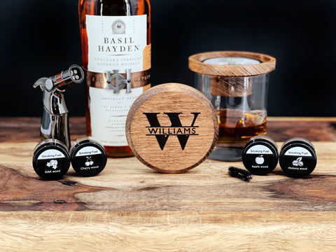 Personalized Whiskey Cocktail Smoker Kit