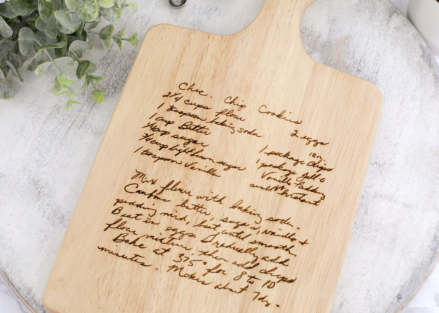 Custom Engraved Recipe Board